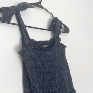 Toad&Co shoulder tie sundress blue Small